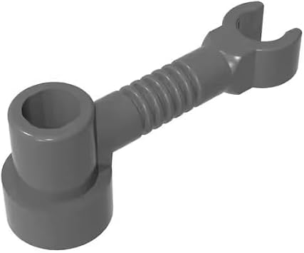 Gobricks GDS-1297 4735 Bar 1x3 Clip/Anti-Stud, Dark Bluish Gray, 50 pcs