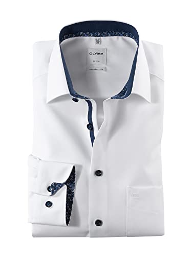 OLYMP Herren Businesshemd Langarm Luxor,Einfarbig,Comfort fit,New...