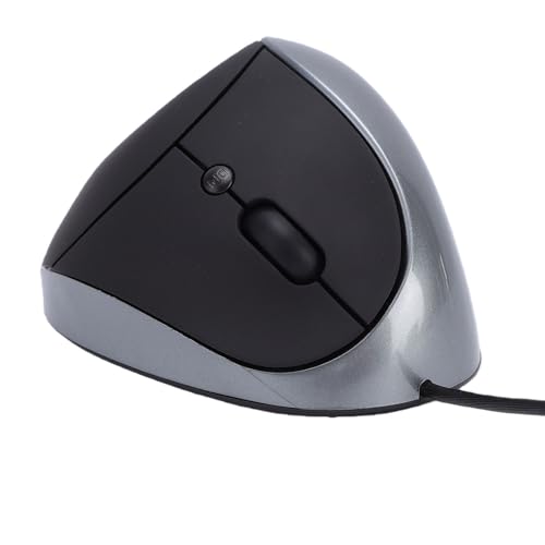 Ratón ergonómico vertical óptico con cable USB y sensibilidad regulable para ordenador