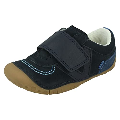 Start-rite Shuffle 0786 Navy Boys Nubuck First Shoes F-Standard 5 Child UK