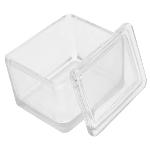 ERINGOGO Microscope Slide Staining Holder 20 Slide Capacity Precision Engineered Glass Jar Lab Use