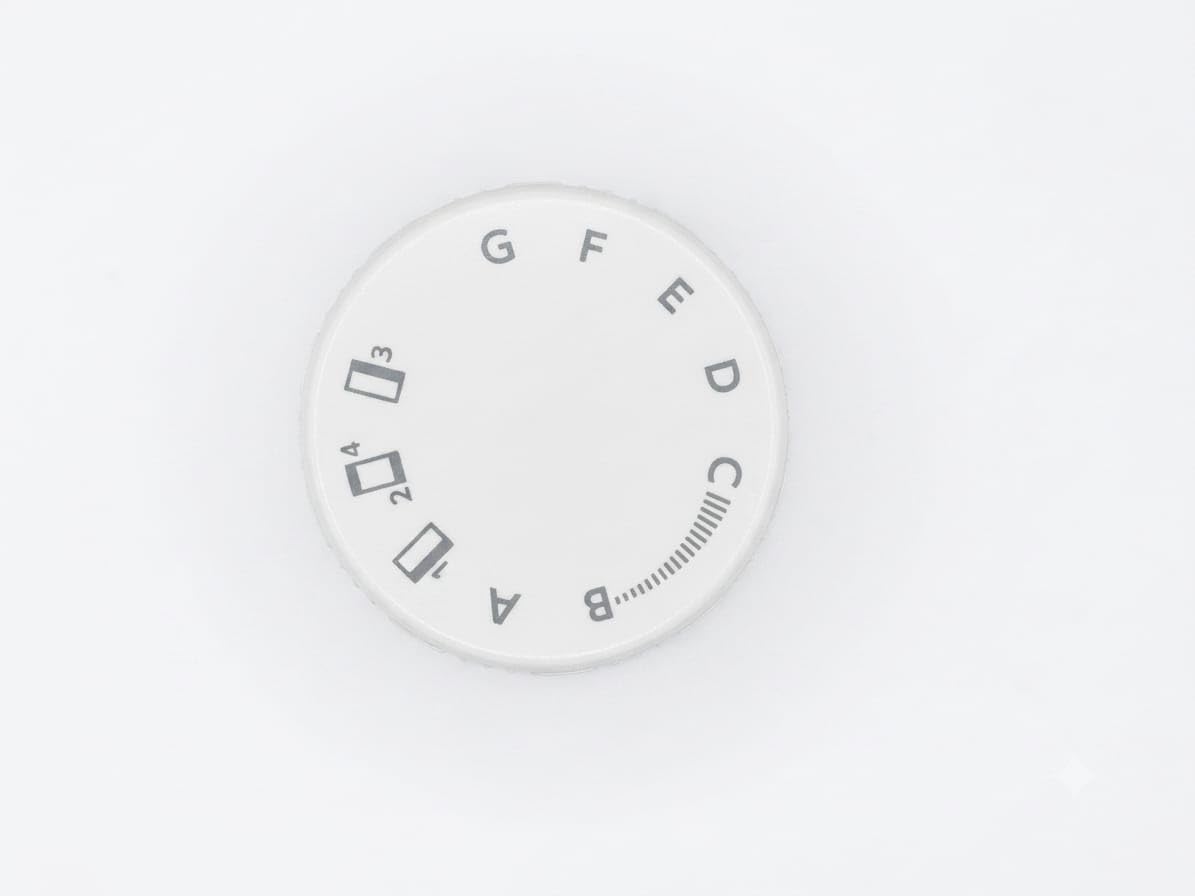 Usha Janome Allure Pattern Selector Dial Knob | Stitch Selection Control Dial Replacement for Usha Allure Automatic Zig Zag Sewing Machine | White Plastic Selector Switch for Built-in Stitch Patterns-picture-20