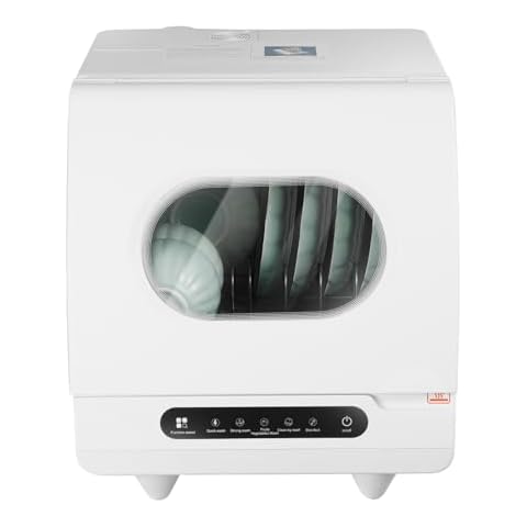 Gosangom Portable Tabletop Dishwasher with 5 Programs Cover