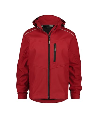 Veste softshell DASSY Tavira rouge anti-froid taille L