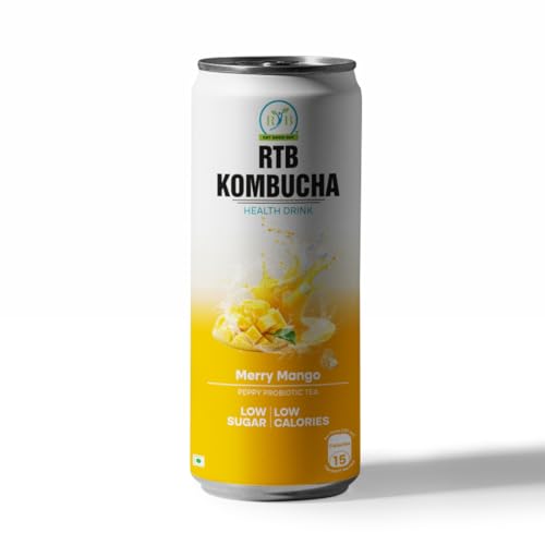 Image of RTB KOMBUCHA Health Mango Drink - Pack of 250ml | Kombucha Tea | Helps in Immune System & Digestive System