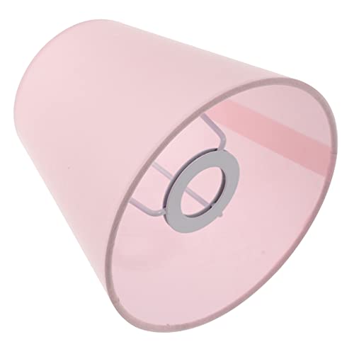 TOBBOMEY Paralume Decorativo Per Lampada Da Tavolo e a Sospensione, Copertura Leggera Colore Rosa Chiaro, Accessorio Per Lampade Da Parete e Da Terra, Per Illuminazione Ambientale Casa