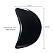 Amogeeli 6pcs Crescent Moon Shape Healing Crystal Palm Pocket Stone for Reiki Meditation, Polished Stones for Home Decor Jewelry Making, Black Obsidian Stone
