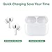 Wireless Charging Case for AirPods Pro, AirPod Pro Charger Case Replacement, Charging Case Compatible with Air Pods Pro Support Blue-Tooth Pairing Sync, 450mAh Built-in Battery, No Earbuds, White