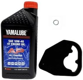 Yamaha TTR 110 (2008-2023) all Models Oil and Air Filter Change Kit Yamaha Part#s 5B6-14451-00-00 and 1 Quart All Purpose LUB-10W40-AP-12