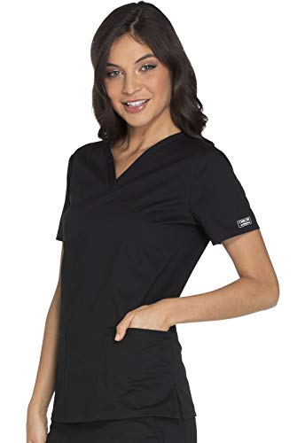 Cherokee Scrub for Women Modern Classic V-Neck Top with 3 Pockets, 2-Way Stretch, Ultra Soft & Breathable Fabric - WW630