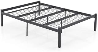 AVENSIS Felix 4ft6 Heavy Duty Mesh Base Metal Platform Bed Frame Base Mattress Foundation, Premium Strong Steel Support, Under Bed Storage Space, Easy Assembly (Double)
