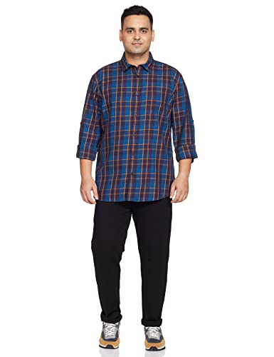 Image of Amazon Brand - Symbol Men's Cotton Checkered Regular Fit Casual Shirt