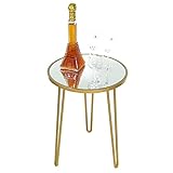 Palama Gold Accent Table for Living Room - Modern Home Decor, Easy Assembly Small Table