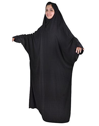 Preisvergleich Produktbild Egypt Bazar Zweiteiliger Isdal mit Kopftuch und Umhang, Islamische Gebetskleidung, schwarz