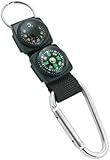 Black Carabiner Key Chain Compass Thermometer Metal Camping Outdoor Gadgets Hiking Survival to Multifunctional O0R8 Mountaineering Sports and Outdoor Recreation Accessories