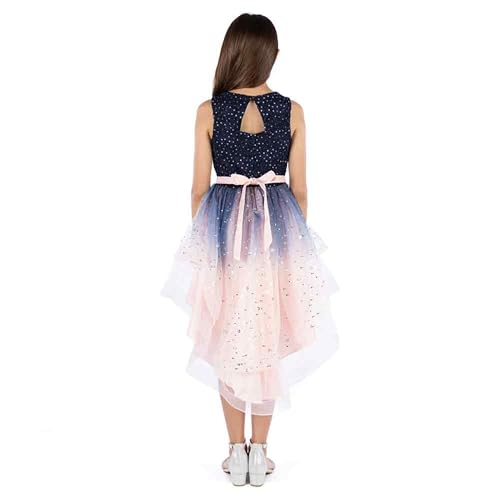Speechless Girls' Sleeveless Maxi High Low Lace and Tulle Party Dress2