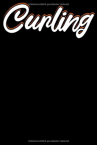 Curling Notizbuch: Kariertes DIN A5 Notizbuch Notizheft für Curling Spieler und Curler