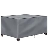 Gartenmöbel Abdeckung Wasserdicht XXL 200x165x80cm - Schutzhülle für Gartentisch aus 600D Oxford Polyester Winterfest - Plane Abdeckplane