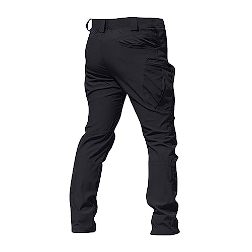OIOLOYJM Military Cargo Pants for Men Hiking Relaxed Fit Work Waterproof Stretch Tactical Lightweight Outdoor Travel Pant