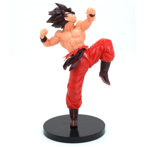Image of Daiyamondo Premium Anime Action Figure- Unlease The Power of Highly Detailed Collectible with Dynamic Pose (Goku Red Punch)(15cm Height)