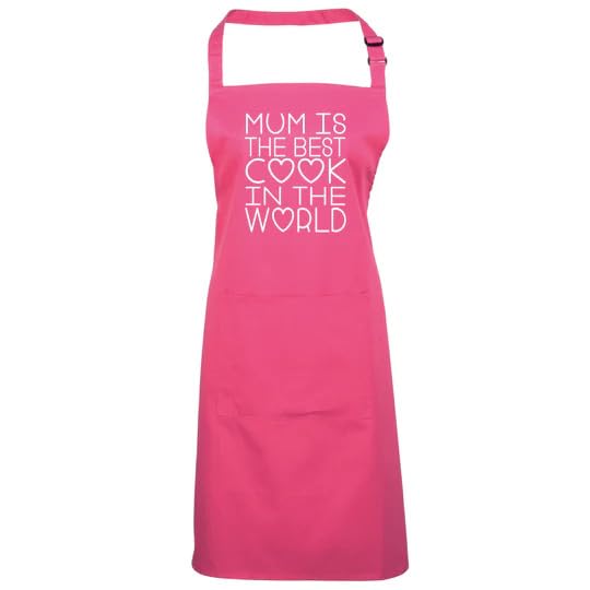 Tablier Mum is the best cook Edward Sinclair cadeau personnalisé imprimé blanc
