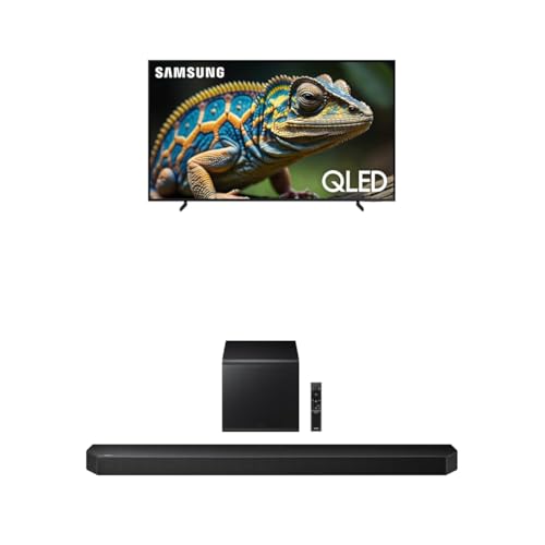 Image of Samsung 70-Inch Class QLED 4K Q60D Series Quantum HDR Smart TV w /Object Tracking Sound Lite(QN70Q60D, 2024 Model) + Samsung Q800F 5.1.2ch Q Series + Subwoofer, Wireless Dolby Atmos (HW-Q800F, 2025)