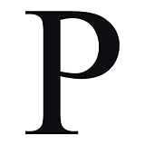 Applicable Pun Rho Greek Letter P - Vinyl Decal for Outdoor Use on Cars, ATV, Boats, Windows and More - Black 6 Inches Tall