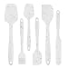 Lot de 6 Spatule de Cuisine Kit Spatule Silicone Cuillère Cuisine Pinceau à Pâtisserie Spatule à la Chaleur Ustensiles de Cuisine Antiadhésifs Patisserie Accessoire pour la cuisson et la pâtisserie