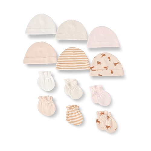 Image of Amazon Essentials Unisex Babies' 12-Piece Hats and Mittens Set