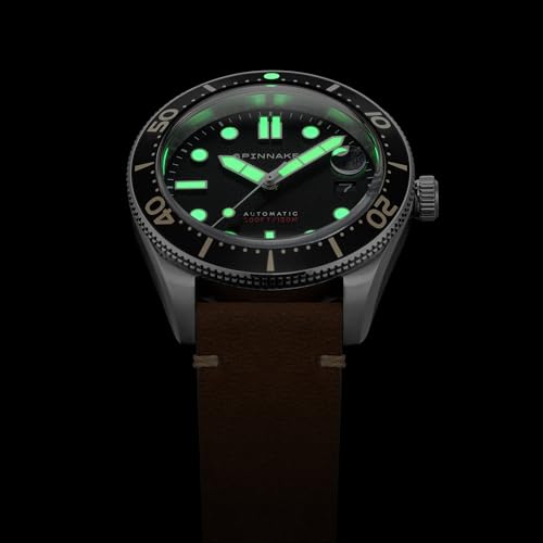 Spinnaker Mens 40mm Croft Mid Size Automatic Watch with Leather or Stainless Steel Srap SP-5100
