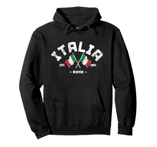 Bandera de Italia, Regalo de Amigo de Italia, Regalo Nacional Sudadera con Capucha