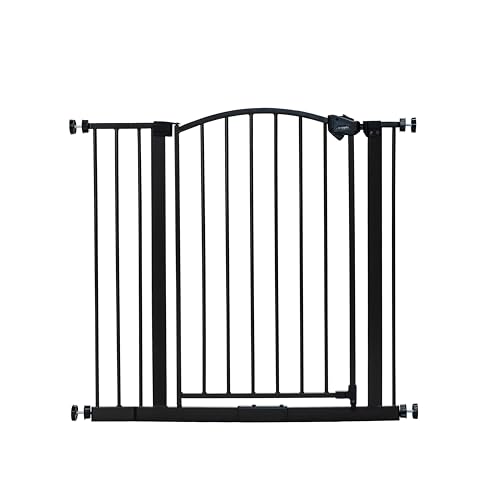 Regalo Safety Arched Baby Gate for Doorways & Bottom of Stairs, Fits Openings 75-87cm (Extension Included), Pressure Mounted for Babies, Toddlers & Pets, Bronze - Image 3