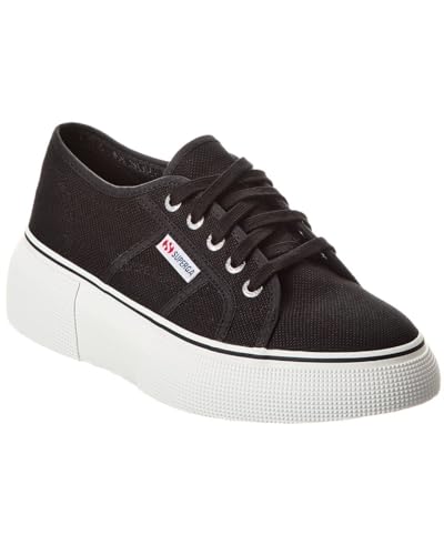 Image of Superga 2287 Bubble Line Black/White EU 36 (US Women
