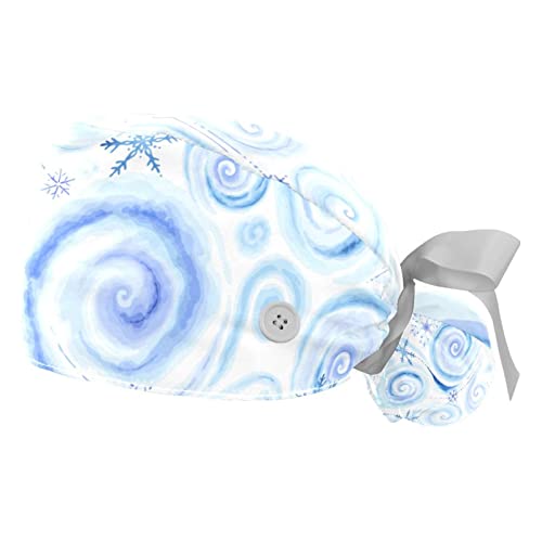 Casquettes de travail respirantes JDEZ à motif flocons et cercles