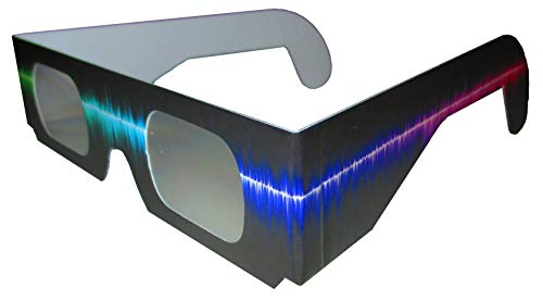Fireworks Diffraction Glasses (50 Rainbow Spectrum Frames + 1 Exclusive Bonus Pair) - Foldable Paper/Cardboard Frames - 51 Glasses Total #TOP5