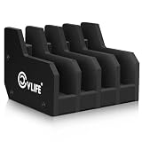 CVLIFE Pistol Rack for Gun Safe Organize 4 Slots Handgun Rack Gun Safe Accessories for Gun Storage...