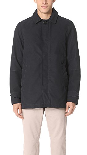 Scotch & Soda Men's Classic Hooded Parka with Detachable Quilted Lining, Midnight, XXL