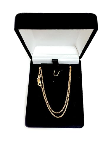 Jewelry Affairs 14k Rose Gold Cable Link Chain Necklace, 1.1mm4