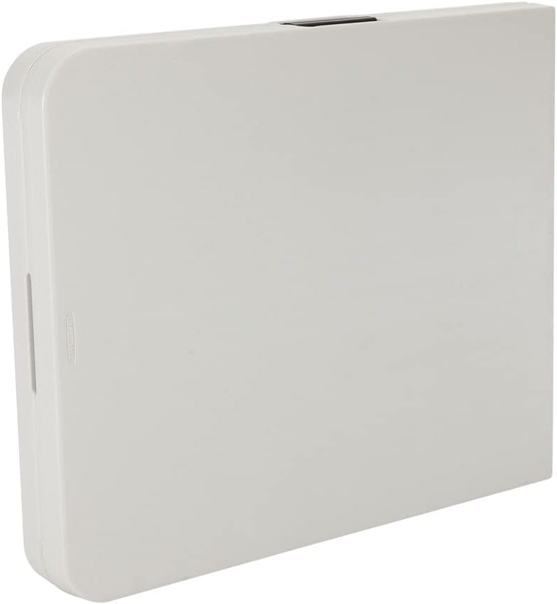 6 ft/1.83 m Essential Fold-in-Half Table, White Granite