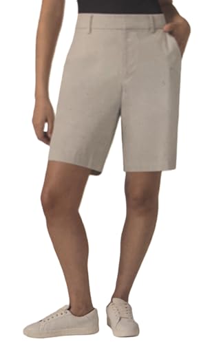 Matty M Women’s Bermuda Shorts - Stretch Casual Knee Length Shorts with Pockets for Summer