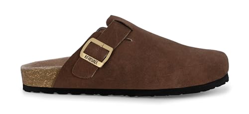 Image of AFROJACK Men's Leather Sandals Lightweight With EVA Sole