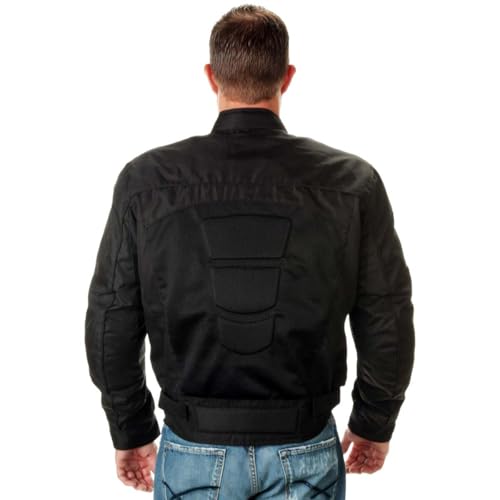 Image of Milwaukee Leather Men's CE Armored Textile Motorcycle Rider Jacket - Year Round Wear