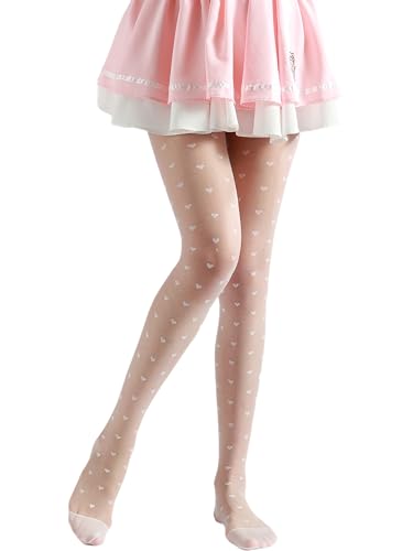 Image of Sahabowi Women Sheer Tights, High Waist Pantyhose, Vintage Control Top Stockings(Patterns Colourful), Pantyhose5