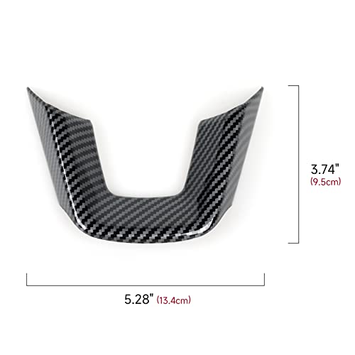 Image of Car Steering Wheel Decals for 2022-2026 Honda Civic 11th Gen Accessories ABS Carbon Fiber Stickers