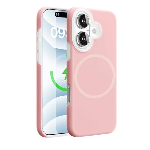 Image of Kratos Soft Silicone Case Cover Compatible with iPhone 16 Plus - Everyday Comfort Protection, Wireless Magnetic Charging Case with Raised Edge Camera & Screen Protection, Shock-Resistant Design