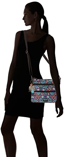 Sakroots Women's Bag In Eco-Twill, Multifunctional Purse With Adjustable Strap & Zipper Pockets, Sustainable & Durable Design, Multi Ikat World #TOP5