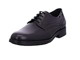 Weicher Gehcomfort Mephisto Smith Leder schnürhalbschuh für Männer schwarz (43 EU)