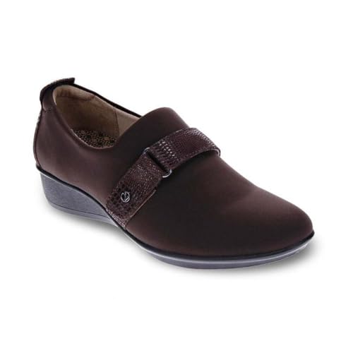 Image of Revere Genoa Women's Stretch Loafer - Elegant Adjustable Leather with Super Soft Stretch Upper and Contoured Removable Footbeds