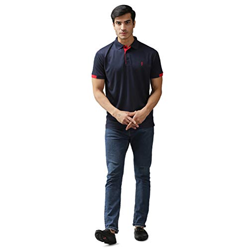 Image of EPPE Polo Collar T-Shirt for Men | Polyester Half Sleeve Stylish Casual Wear | Regular & Dry Fit | Summer Tee.
