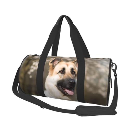 Sac de sport motif berger allemand noir contre l'usure de vos affaires de gym sac en toile